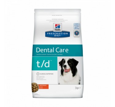 PD t/d корм для собак для зубов 3 кг